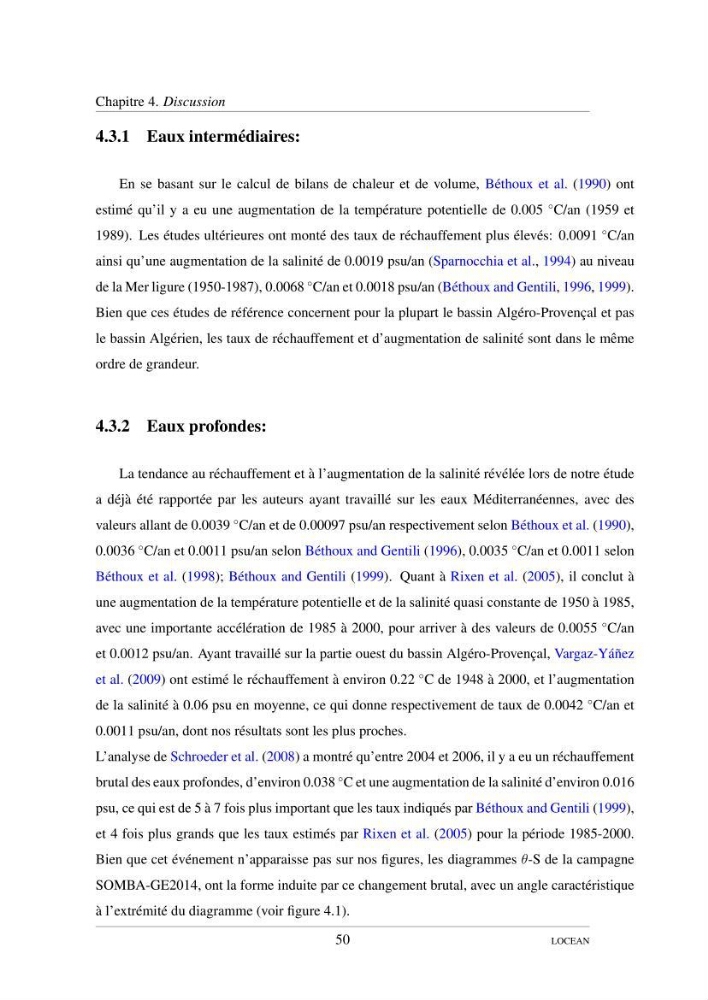 Hydrologie et circulation océanique dans le bassin Algerien: