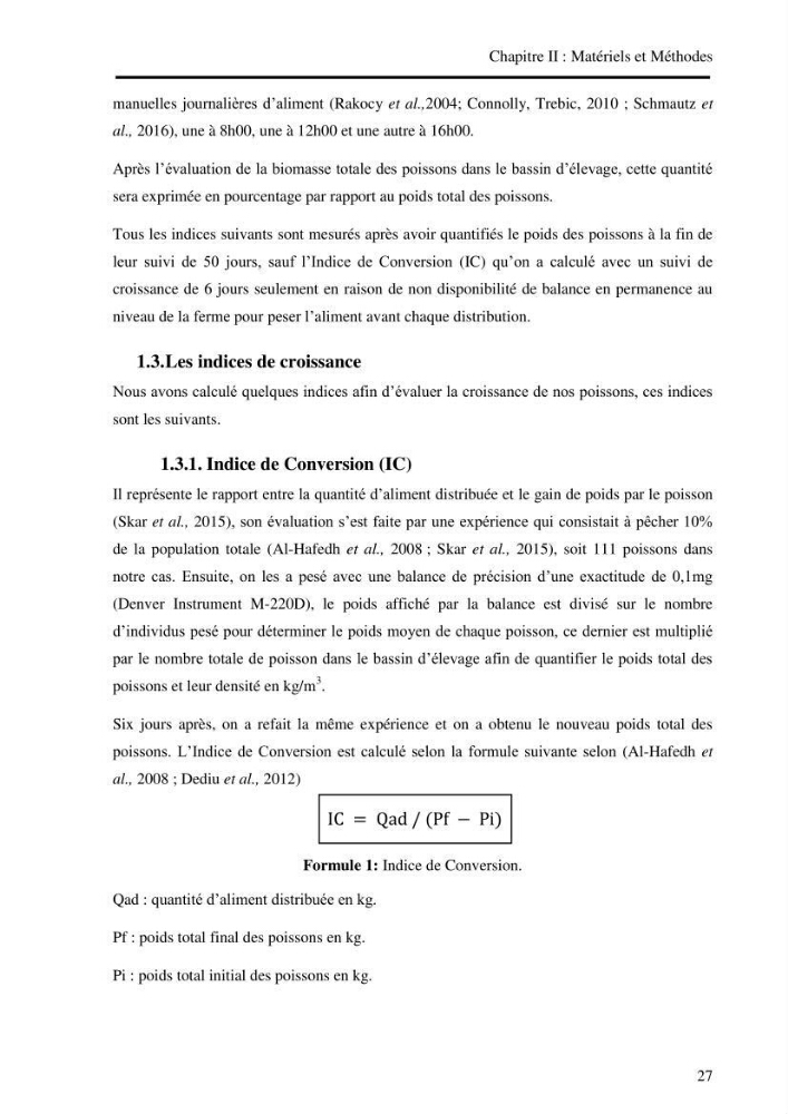 Suivi d\'un systeme d\'élevage en aquaculture