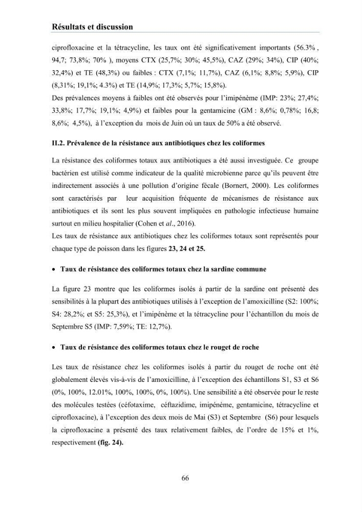 Evaluation et caractérisation de la résistance aux antibiotiques chez des bactéries à Gram négatif isolées à partir de milieux et d’animaux aquatiques