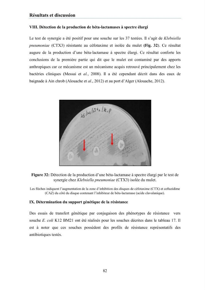 Evaluation et caractérisation de la résistance aux antibiotiques chez des bactéries à Gram négatif isolées à partir de milieux et d’animaux aquatiques