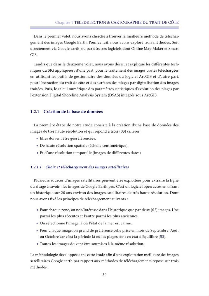 Apport de la télédétection très haute résolution pour l’étude diachronique des plages de la région centre algérienne