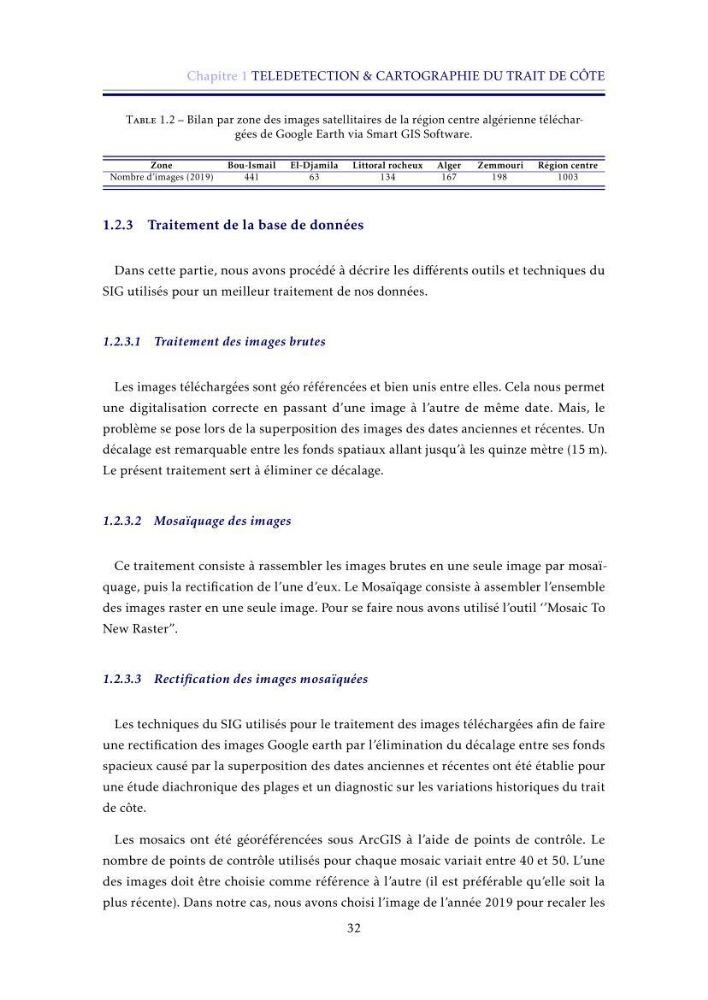 Apport de la télédétection très haute résolution pour l’étude diachronique des plages de la région centre algérienne