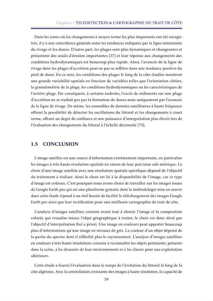 Apport de la télédétection très haute résolution pour l’étude diachronique des plages de la région centre algérienne