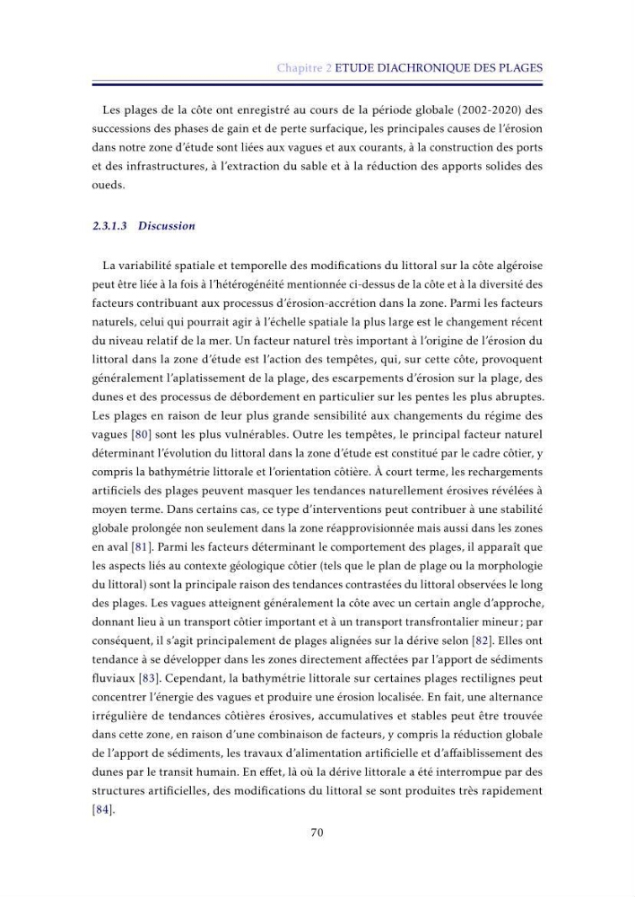 Apport de la télédétection très haute résolution pour l’étude diachronique des plages de la région centre algérienne