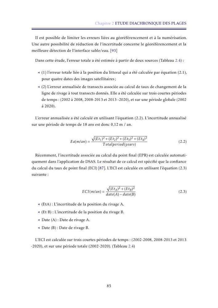 Apport de la télédétection très haute résolution pour l’étude diachronique des plages de la région centre algérienne