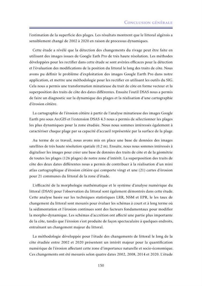 Apport de la télédétection très haute résolution pour l’étude diachronique des plages de la région centre algérienne