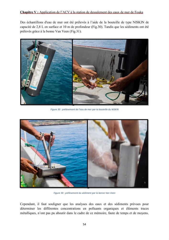 Analyse du cycle de vie du dessalement de l\'eau de mer en baie de Bou-Ismail: evaluation de la performance environnementale de la station de Fouka