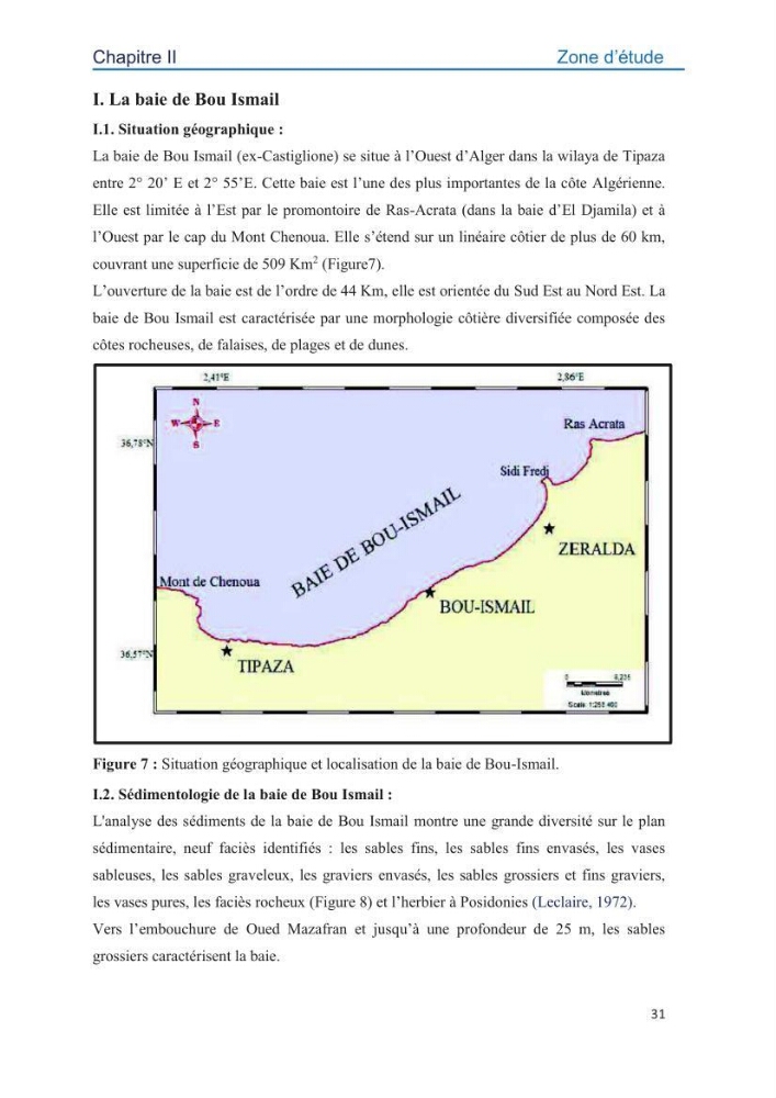 Contamination des sédiments marins de la côte Algéroise par les métaux traces