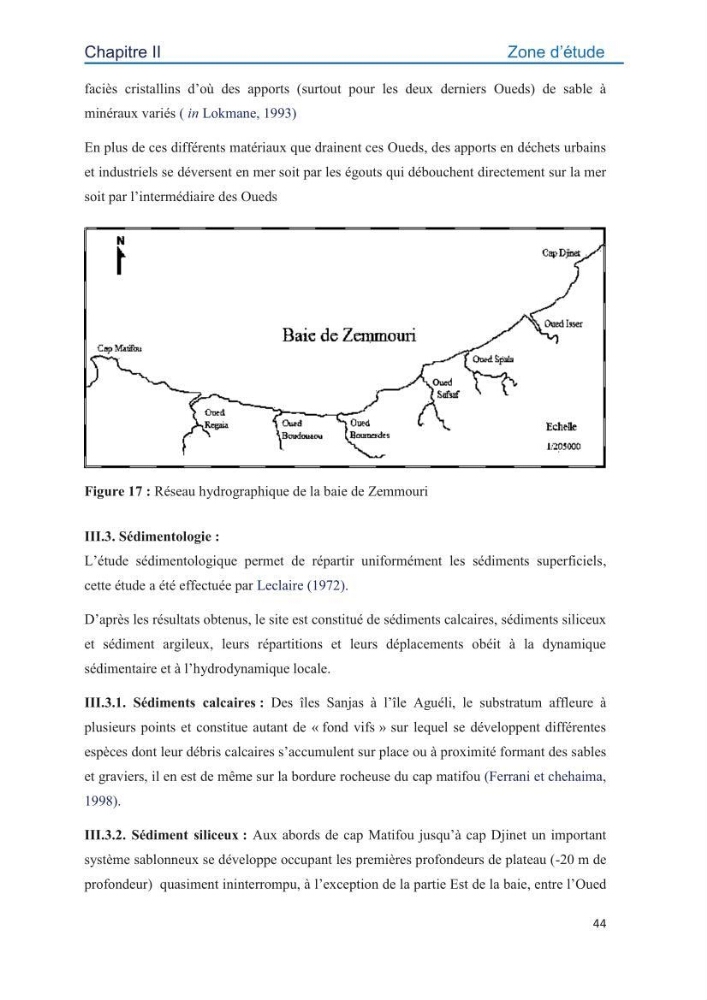 Contamination des sédiments marins de la côte Algéroise par les métaux traces