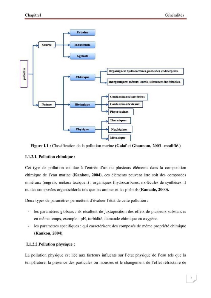Conception d\'un système d\'information géographique (SIG) pour la spatialisation des paramètres de pollution dans la baie d\'Alger