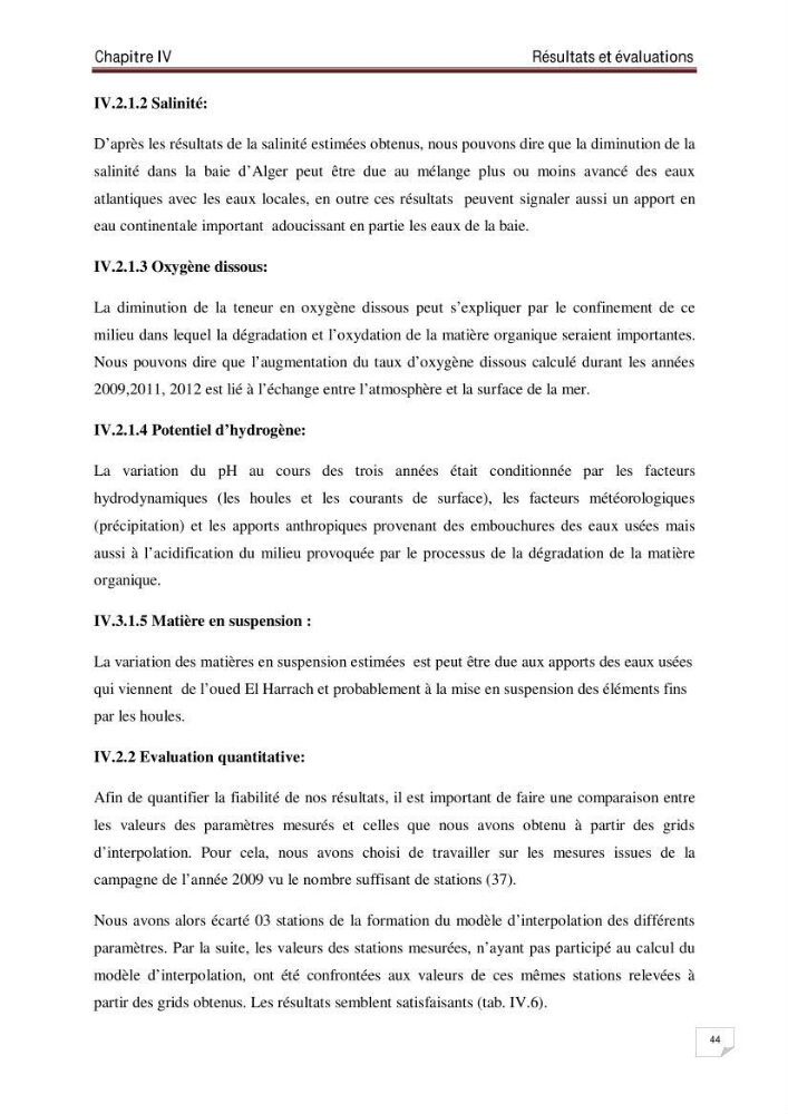 Conception d\'un système d\'information géographique (SIG) pour la spatialisation des paramètres de pollution dans la baie d\'Alger