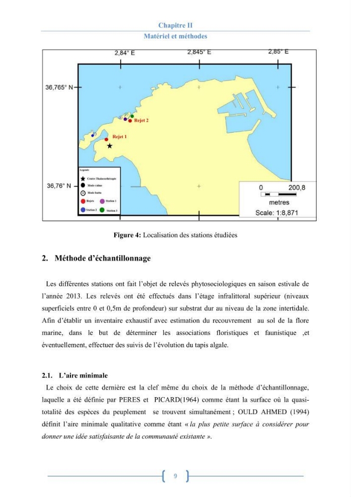 Bioécologie des macroalgues au niveau de Sidi Fredj (w. Alger)