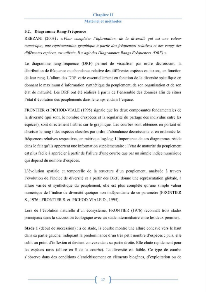 Bioécologie des macroalgues au niveau de Sidi Fredj (w. Alger)