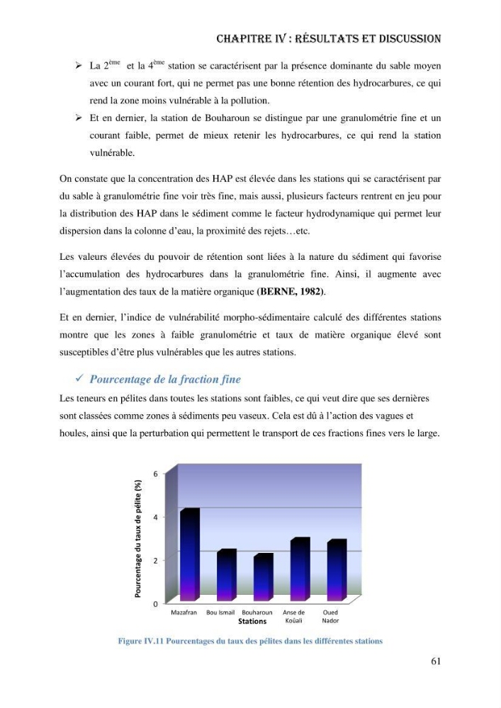 Evaluation de la vulnérabilité bio-morphosédimentaire de la baie de Bou-Ismail face à une pollution potentielle par les hydrocarbures:
