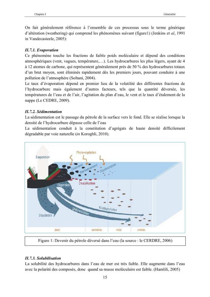 Etat de la pollution par les hydocarbures dans les eaux et les sédiments superficiels dans la baie d\'Alger et la baie de Bou-Ismail