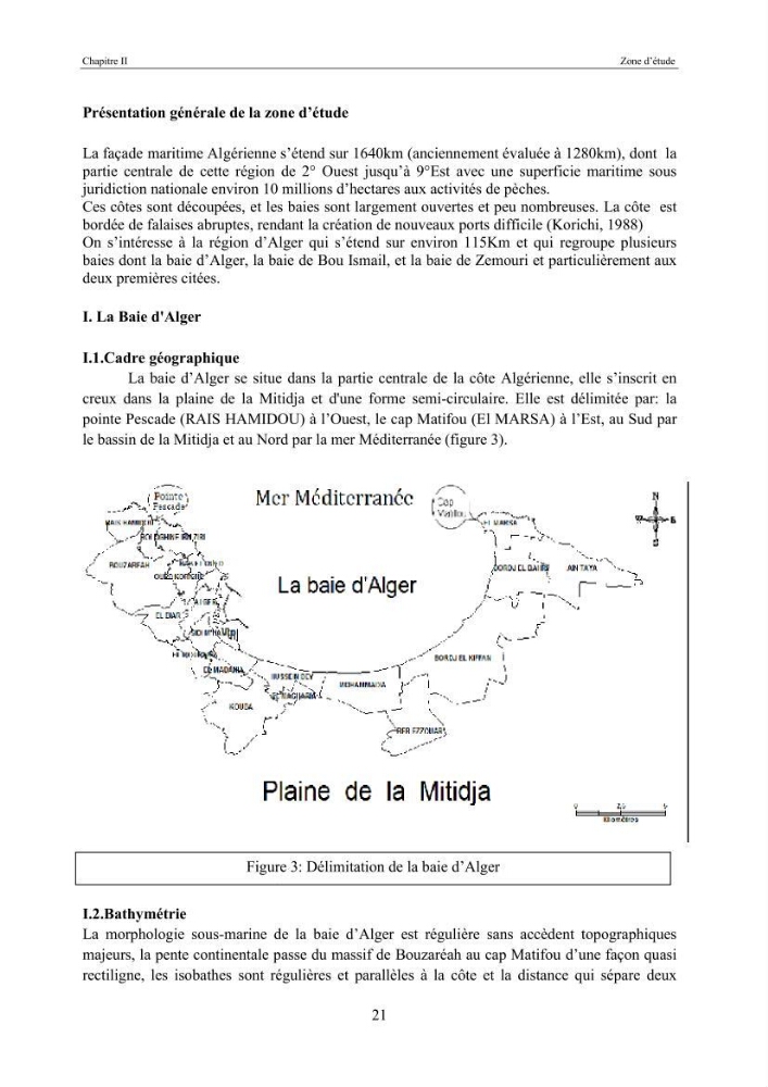 Etat de la pollution par les hydocarbures dans les eaux et les sédiments superficiels dans la baie d\'Alger et la baie de Bou-Ismail