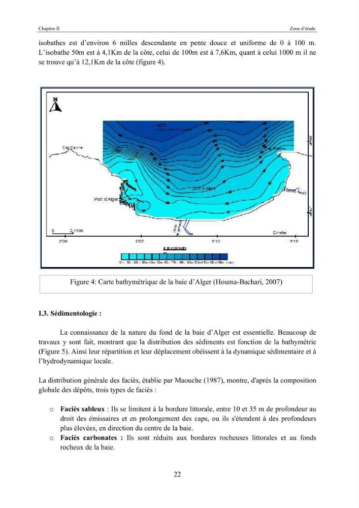Etat de la pollution par les hydocarbures dans les eaux et les sédiments superficiels dans la baie d\'Alger et la baie de Bou-Ismail