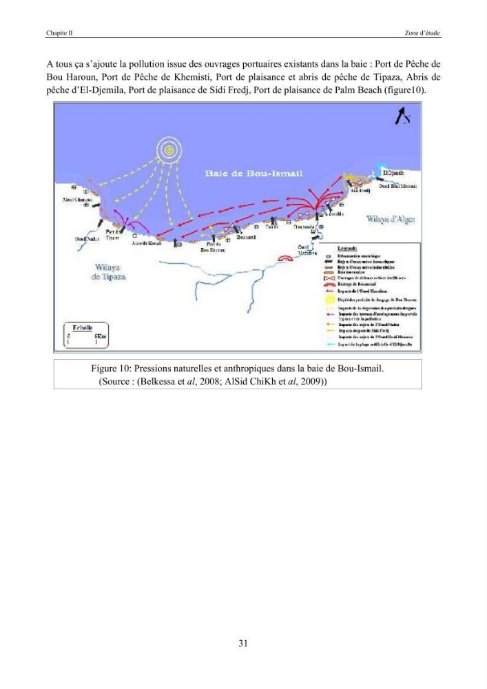 Etat de la pollution par les hydocarbures dans les eaux et les sédiments superficiels dans la baie d\'Alger et la baie de Bou-Ismail