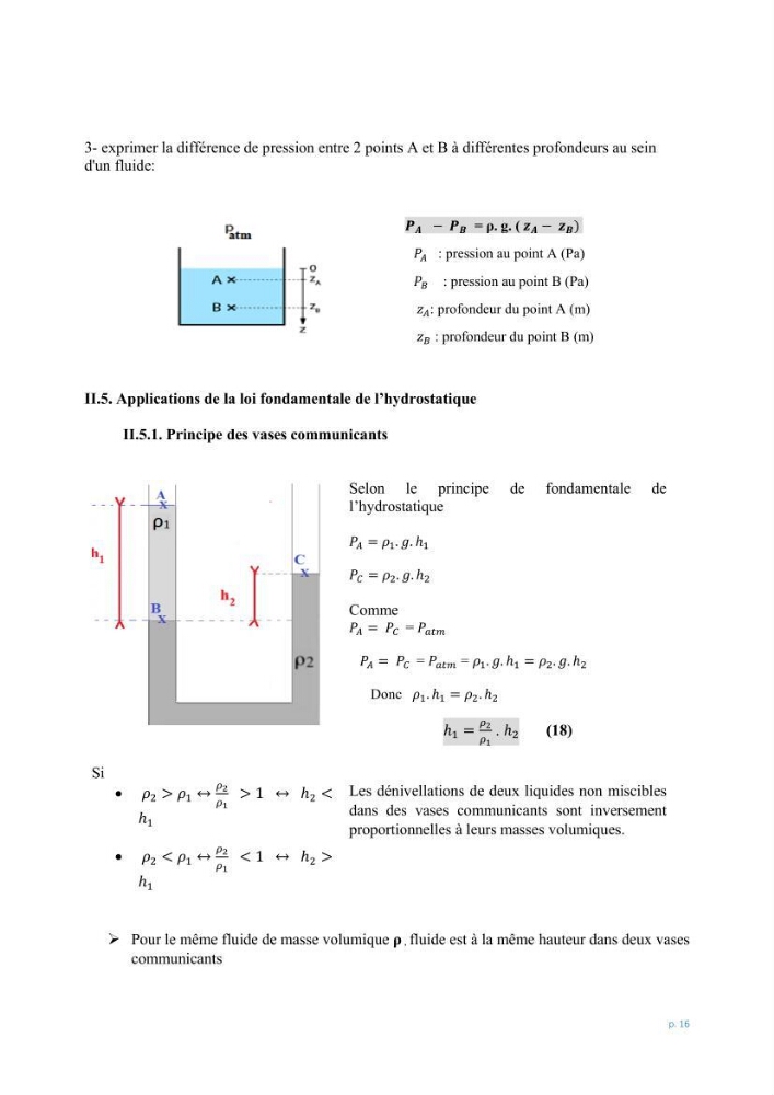 Mécanique des fluides 1: transfert de la quantité de mouvement (cours)