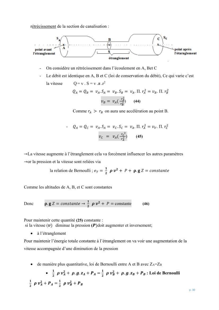 Mécanique des fluides 1: transfert de la quantité de mouvement (cours)
