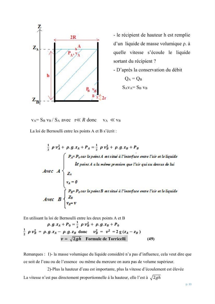 Mécanique des fluides 1: transfert de la quantité de mouvement (cours)