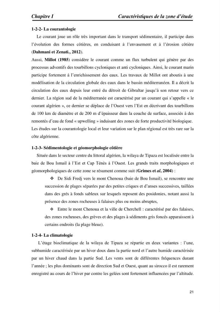 Caractérisation de l\'activité de pêche au niveau du port de Cherchell: