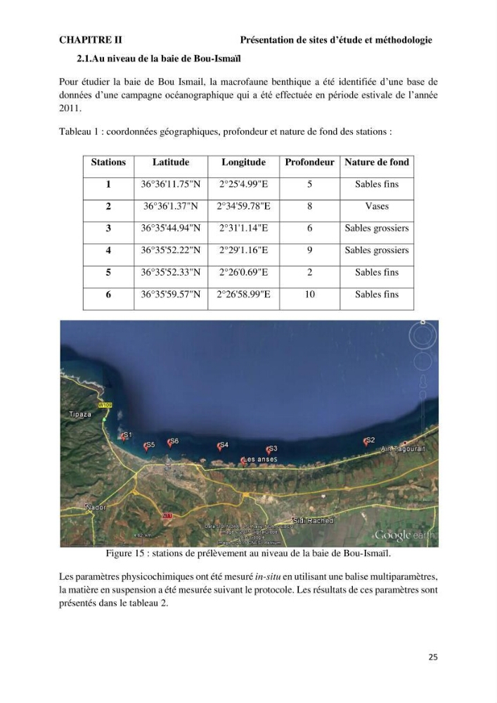 Caractérisation des biocenoces benthiques des côtes Algériennes: évolution et suivi