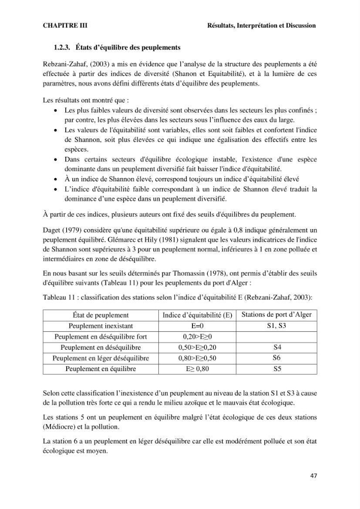 Caractérisation des biocenoces benthiques des côtes Algériennes: évolution et suivi