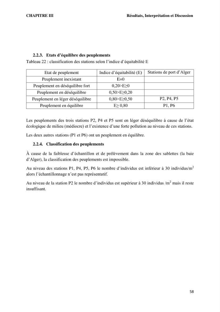 Caractérisation des biocenoces benthiques des côtes Algériennes: évolution et suivi