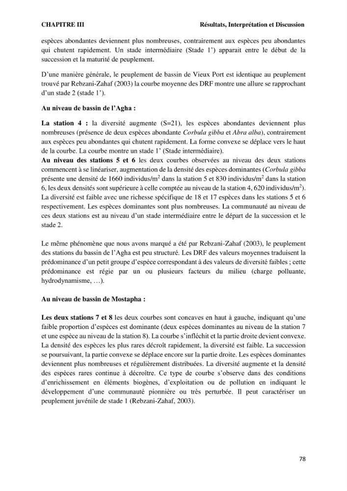 Caractérisation des biocenoces benthiques des côtes Algériennes: évolution et suivi