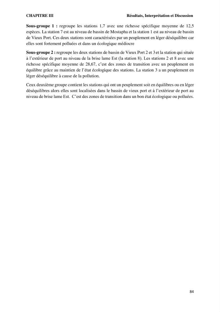 Caractérisation des biocenoces benthiques des côtes Algériennes: évolution et suivi