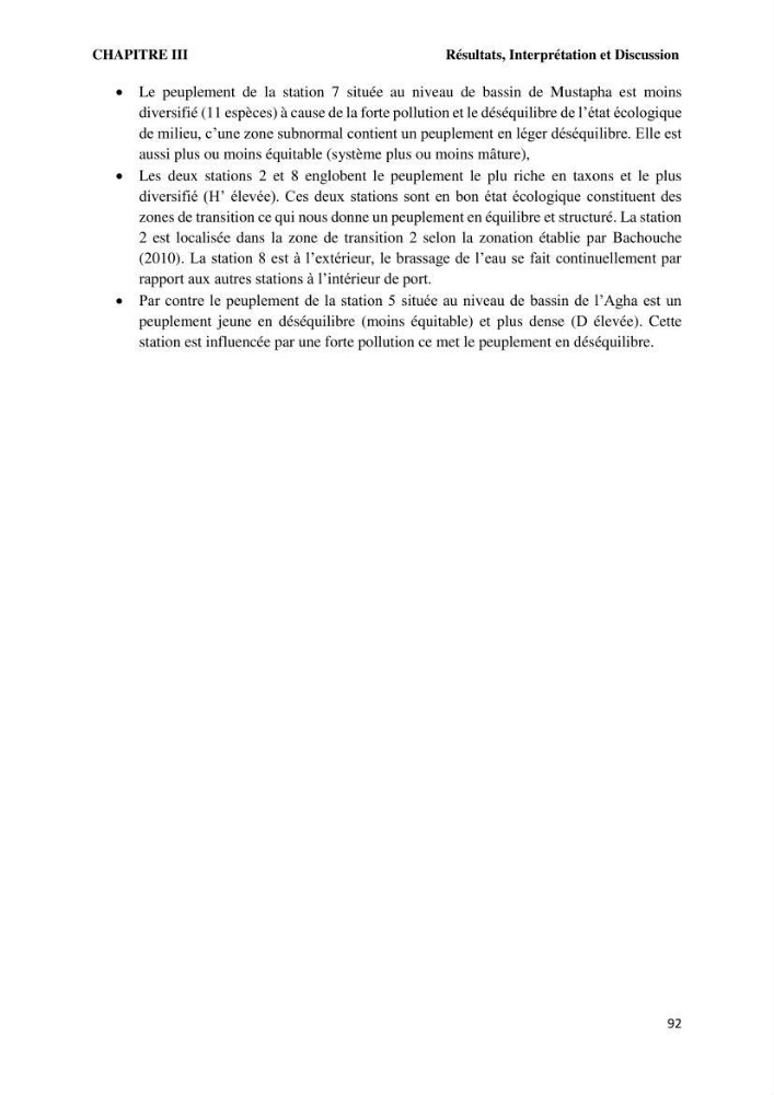 Caractérisation des biocenoces benthiques des côtes Algériennes: évolution et suivi