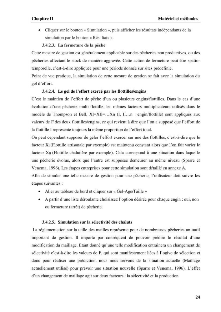 Elaboration d’un outil de simulation pour l’évaluation et de la gestion des pêcheries mixtes multi-flottille