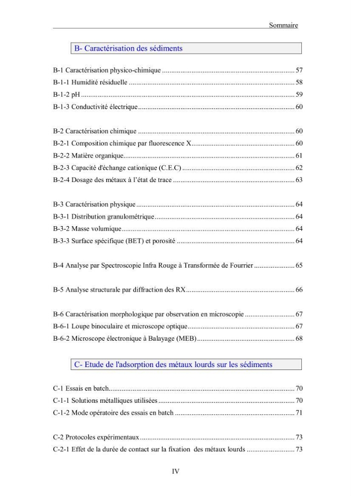 Etude du comportement des métaux lourds Pb, Zn, Cu et Cd en surface d\'une matrice de type sédiment