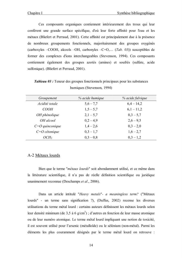 Etude du comportement des métaux lourds Pb, Zn, Cu et Cd en surface d\'une matrice de type sédiment