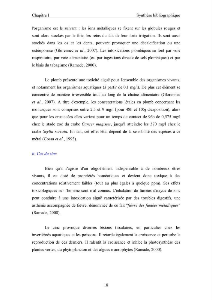 Etude du comportement des métaux lourds Pb, Zn, Cu et Cd en surface d\'une matrice de type sédiment