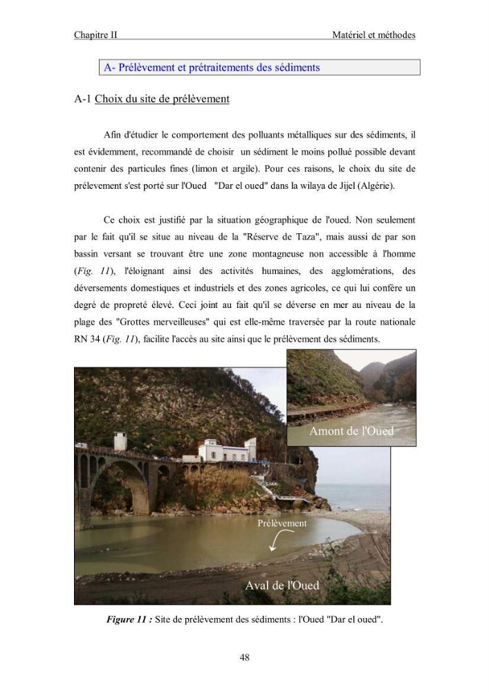 Etude du comportement des métaux lourds Pb, Zn, Cu et Cd en surface d\'une matrice de type sédiment