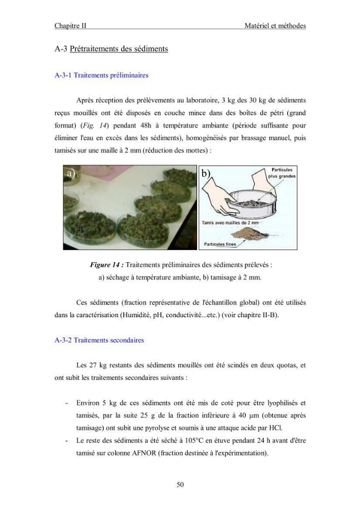 Etude du comportement des métaux lourds Pb, Zn, Cu et Cd en surface d\'une matrice de type sédiment