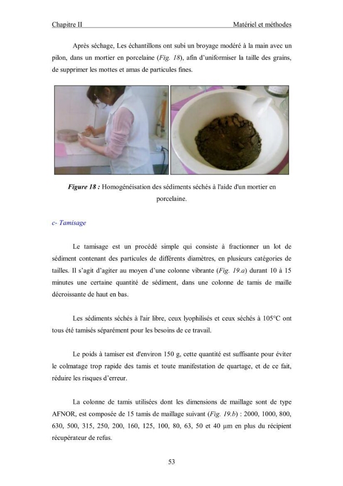 Etude du comportement des métaux lourds Pb, Zn, Cu et Cd en surface d\'une matrice de type sédiment