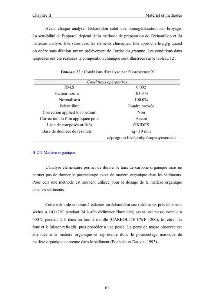 Etude du comportement des métaux lourds Pb, Zn, Cu et Cd en surface d\'une matrice de type sédiment