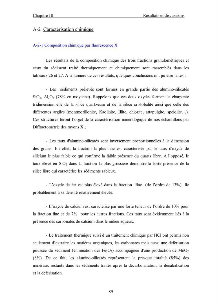 Etude du comportement des métaux lourds Pb, Zn, Cu et Cd en surface d\'une matrice de type sédiment