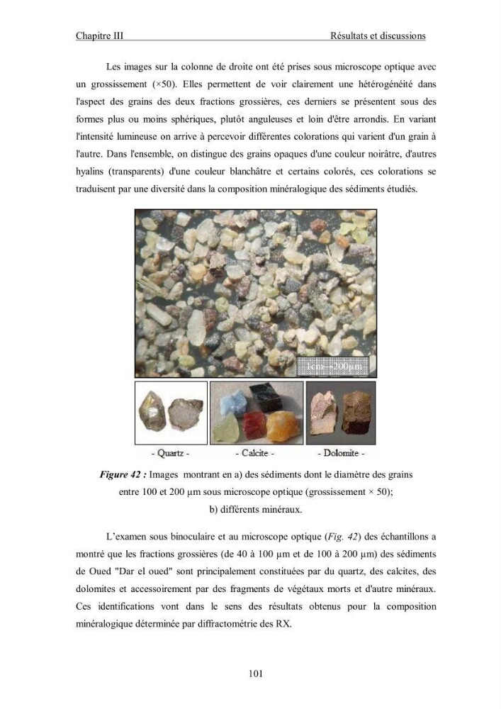 Etude du comportement des métaux lourds Pb, Zn, Cu et Cd en surface d\'une matrice de type sédiment