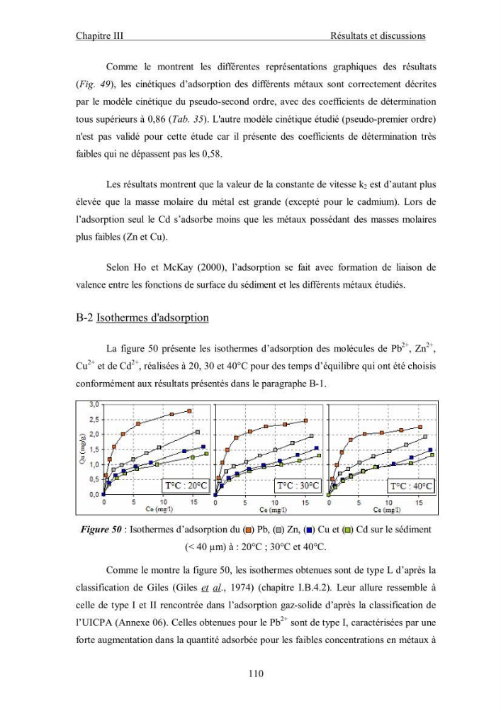 Etude du comportement des métaux lourds Pb, Zn, Cu et Cd en surface d\'une matrice de type sédiment