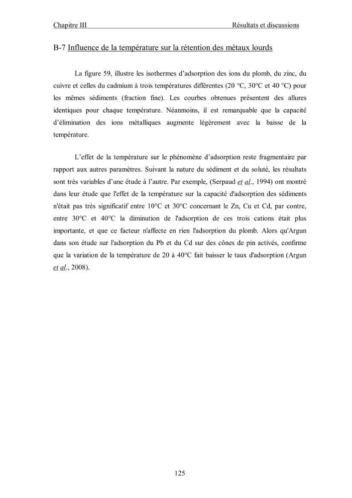 Etude du comportement des métaux lourds Pb, Zn, Cu et Cd en surface d\'une matrice de type sédiment