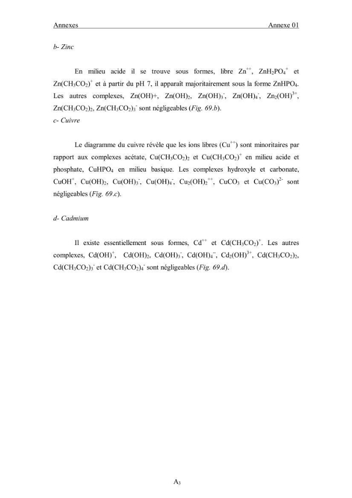 Etude du comportement des métaux lourds Pb, Zn, Cu et Cd en surface d\'une matrice de type sédiment