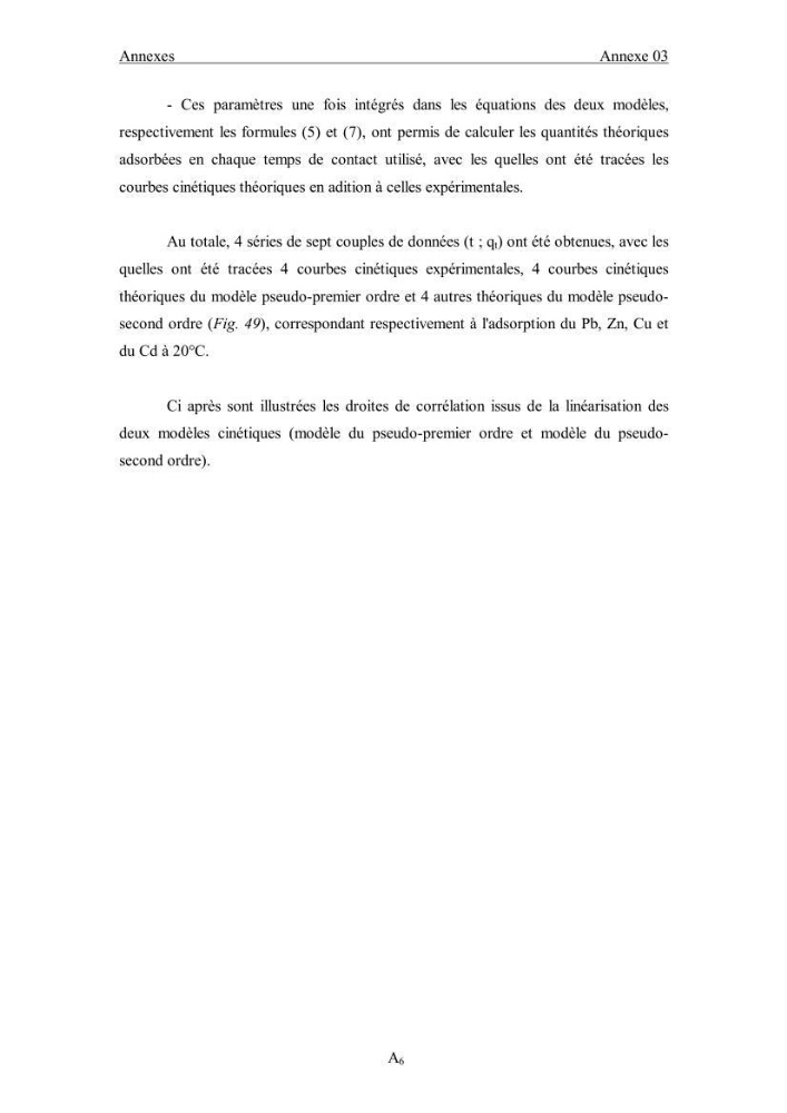Etude du comportement des métaux lourds Pb, Zn, Cu et Cd en surface d\'une matrice de type sédiment