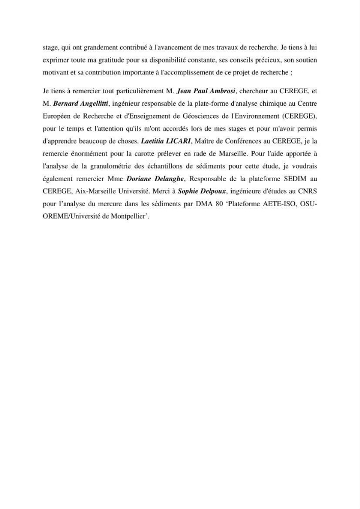 Apports et accumulation des métaux traces dans les sédiments des baies d’Alger et de Marseille