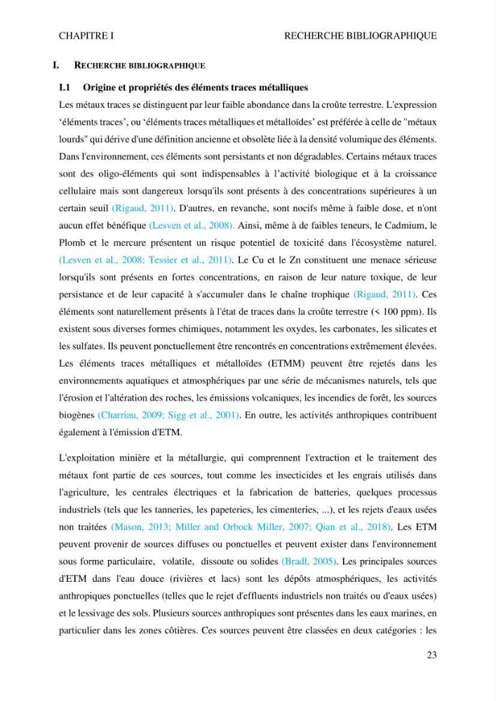 Apports et accumulation des métaux traces dans les sédiments des baies d’Alger et de Marseille