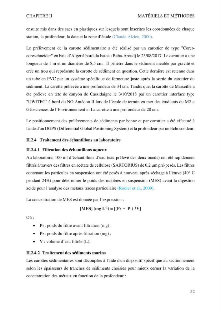Apports et accumulation des métaux traces dans les sédiments des baies d’Alger et de Marseille