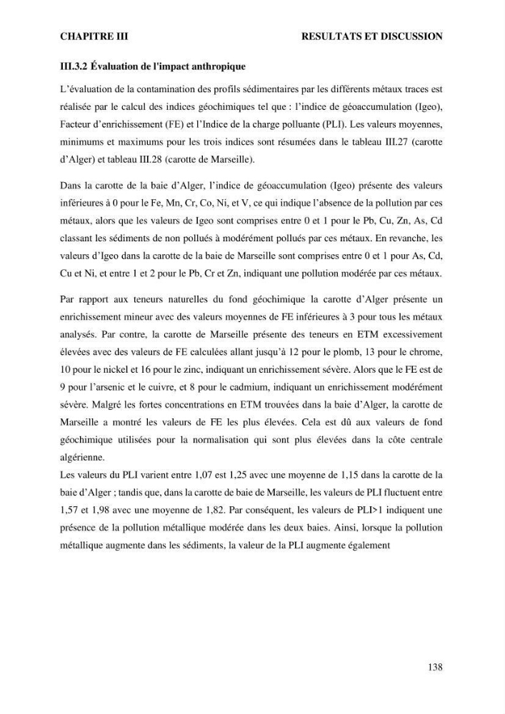 Apports et accumulation des métaux traces dans les sédiments des baies d’Alger et de Marseille